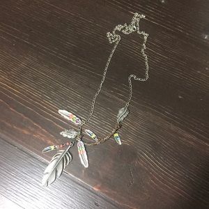Long decorative necklace